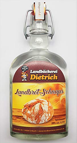 Landbrotschnaps 0.35 Liter Qualitätsprodukt - Geschenkidee von Landbäckerei Dietrich