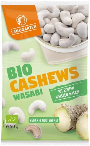 Bio Cashews Wasabi 50g 2 x 50 gr von Landgarten