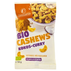 Cashewkerne mit Kokos & Curry Cashewkerne mit Kokos & Curry von Landgarten