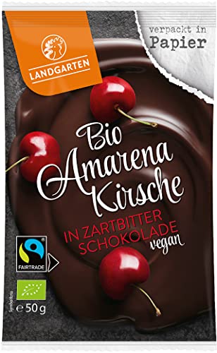 Bio Amarenakirsche in Zartbitter-Schokolade 2 x 50 gr von Landgarten