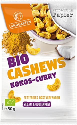 Landgarten Bio Cashews Kokos-Curry 50g (2 x 50 gr) von Landgarten