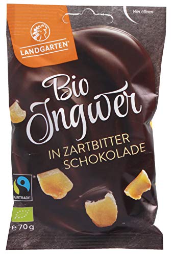Bio Ingwer in Zartbitter-Schokolade 2 x 70 gr von Landgarten