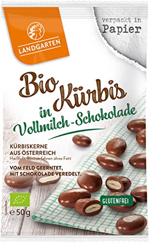 Bio Kürbis in Vollmilch-Schokolade 6 x 50 gr von Landgarten