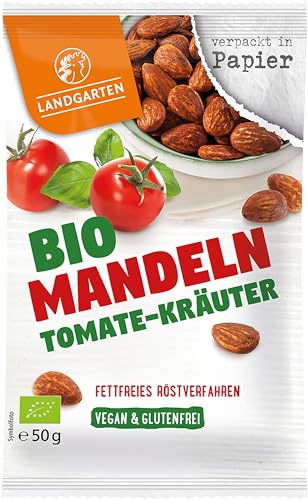 Landgarten Bio Mandeln Tomate-Kräuter (6 x 50 gr) von Landgarten