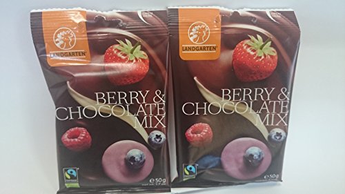 Bio Schoko Beeren Mix 2 x 50 gr von Landgarten