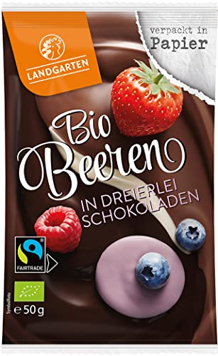 Bio Schoko Beeren Mix 6 x 50 gr von Landgarten