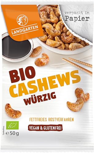 Bio Tamari Cashews, würzig 2 x 50 gr von Landgarten