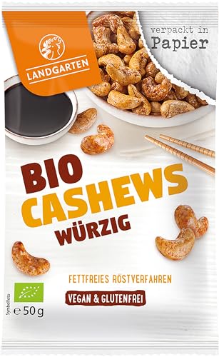 Landgarten Bio Tamari Cashews, würzig (2 x 50 gr) von Landgarten