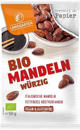 Landgarten Bio Tamari Mandeln, würzig (2 x 50 gr) von Landgarten