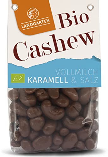 Landgarten Bio Cashew geröstet VM Karamell 170g (6 x 170 gr) von Landgarten
