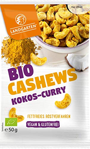 Landgarten Bio Cashews Kokos-Curry, 50 g Landgarten Bio Cashews Kokos-Curry, 50 g von Landgarten