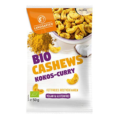 Landgarten - Bio Cashews Kokos-Curry - 50 g - 10er Pack von Landgarten