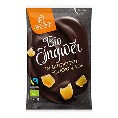 Landgarten - Bio FT Ingwer in Zartbitter-Schokolade - 70 g - 10er Pack Landgarten - Bio FT Ingwer in Zartbitter-Schokolade - 70 g - 10er Pack von Landgarten