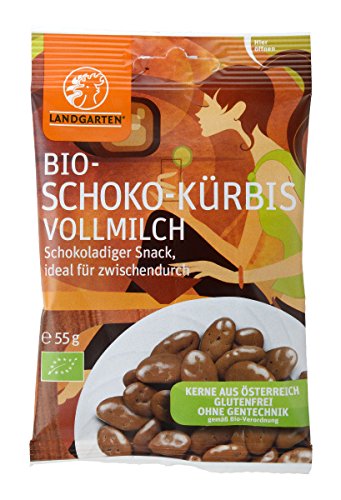 Landgarten Bio Kürbis in Vollmilch-Schokolade, 50 g Landgarten Bio Kürbis in Vollmilch-Schokolade, 50 g von Landgarten