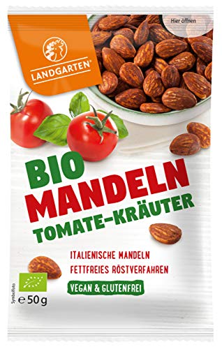 Landgarten Mandeln mit Tomate & Kräutern (50 g) - Bio von Landgarten