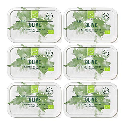 Landkrone Bio Oliven Margarine, 6 x 250 g von Landkrone