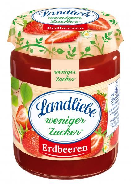 Landliebe Erdbeere weniger Zucker von Landliebe