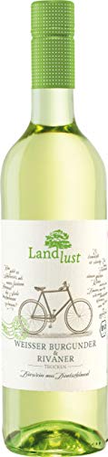 Landlust Weißer Burgunder & Rivaner BIO Weißwein Trocken ( 1 x 0.75 l ) von Landlust