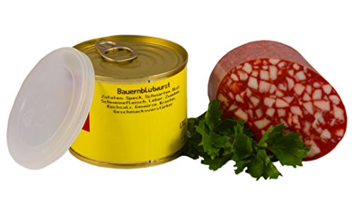 Bauern Blutwurst in der Dose ★ Landmetzger Schiessl ★ ca. 200g von Landmetzger Schiessl