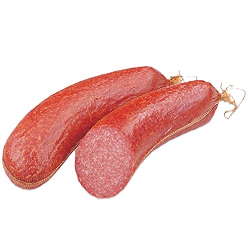 Bauerncervelat, feingekörnten Rohwurst, hergestellt nach nach dem GDL-Reifeverfahren, Landmetzgerei Schiessl, ca. 700g, Primeversand! von Landmetzger Schiessl