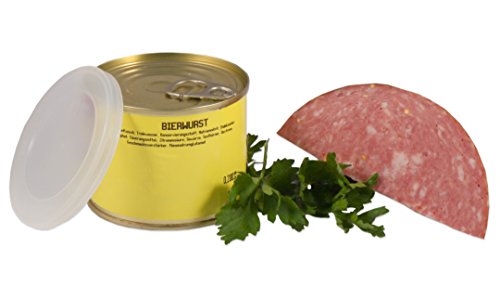 Bayerische Bierwurst in der Dose ★ Landmetzger Schiessl ★ ca. 200g von Landmetzger Schiessl