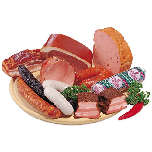 Landmetzgerei Schiessl Bayerisches Probier-Paket 2.5kg I Hausmacher wurstpaket Glutenfrei, Lactosefreie Wurst, Salami, Schinken und Speck, Spitzenqualität aus eigener Schlachtung als Geschenkset von Landmetzger Schiessl