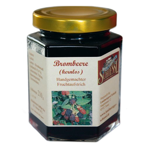 Brombeere (kernlos) - Fruchtaufstrich / Marmelade / Konfitüre - Landmetzger Schiessl - ca. 210g von Landmetzger Schiessl