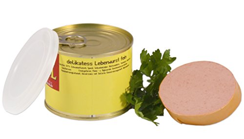 Delikatess Leberwurst "fein" in der Dose ★ Landmetzger Schiessl ★ ca. 400g von Landmetzger Schiessl