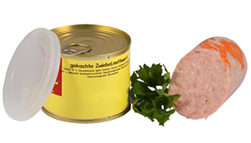 Gekochte Zwiebelmettwurst in der Dose ★ Landmetzger Schiessl ★ ca. 200g von Landmetzger Schiessl