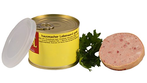 Hausmacher Leberwurst "grob" in der Dose ★ Landmetzger Schiessl ★ ca. 400g von Landmetzger Schiessl