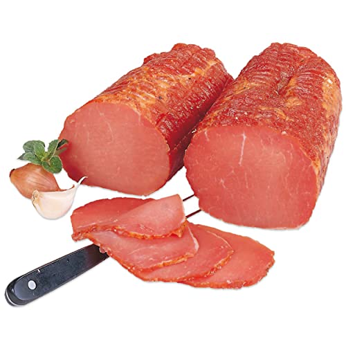 Lachsschinken ca. 500g – Landmetzgerei Schiessl | Magerer Rohschinken aus handwerklicher Herstellung von Landmetzger Schiessl