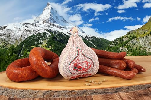 Landmetzgerei Schiessl » Salami-Testpaket « 1150g I Hausmacher Salamipaket in Spitzenqualität aus eigener Schlachtung auch als Geschenkset von Landmetzger Schiessl