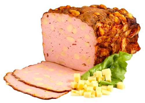 Landmetzgerei Schiessl's » Käse-Leberkäse « 1500g | »Kasleberkas« ein Klassiker aus Österreich | mit echtem Goldsteig Emmentalerwürfeln, im Ofen wunderbar knusprig gebacken! (1500g) von Landmetzger Schiessl