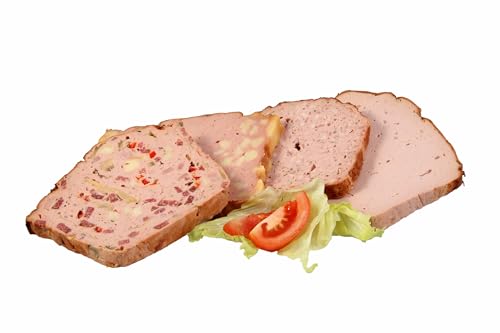 Landmetzgerei Schiessl's » Leberkäsauswahl klein « 800g | Im Set: Bayerischer Leberkäse, Altbayerischer Leberkäse, Käseleberkäse, Pizzaleberkäse von Landmetzger Schiessl