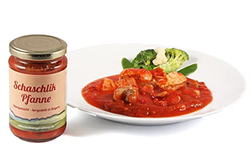 Schaschlikpfanne im Glas ★ Hausgemachte Qualität aus Bayern ★ Landmetzger Schiessl ★ ca. 300g Schaschlikpfanne im Glas ★ Hausgemachte Qualität aus Bayern ★ Landmetzger Schiessl ★ ca. 300g von Landmetzger Schiessl