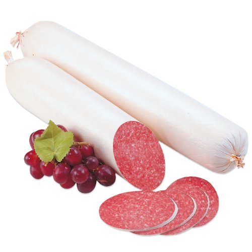 Weiße Land-Salami - Landmetzgerei Schiessl - ca. 0,9 kg (halbe Stange) von Landmetzger Schiessl