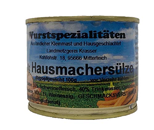 Hausmachersülze 200g Wurstspezialität aus Bayern"ländlicher Kleinmast" Hausmachersülze 200g Wurstspezialität aus Bayern"ländlicher Kleinmast" von Landmetzgerei Krasser