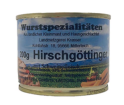 Hirschgöttinger 200g Wurstspezialität aus Bayern"ländlicher Kleinmast" von Landmetzgerei Krasser