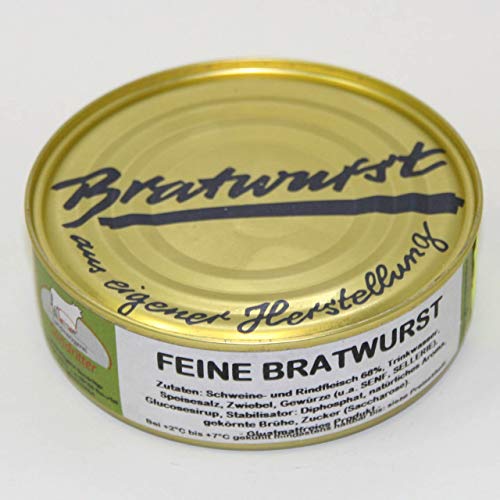 Feine Bratwurst 200g, Dosenwurst/Wurstkonserven von der Landmetzgerei Sandritter von Landmetzgerei Sandritter