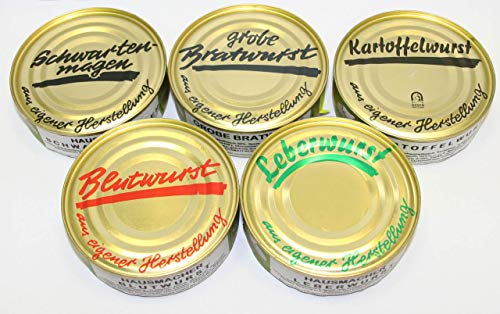 Hausmacher Dosenwurst ohne Presskopf 200g Probierset, Vorteilsset, Vorratsset, Landmetzgerei Sandritter Hausmacher Dosenwurst ohne Presskopf 200g Probierset, Vorteilsset, Vorratsset, Landmetzgerei Sandritter von Landmetzgerei Sandritter