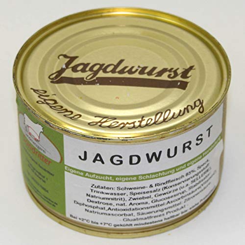 Jagdwurst 400g, Dosenwurst/Wurstkonserven von der Landmetzgerei Sandritter von Landmetzgerei Sandritter