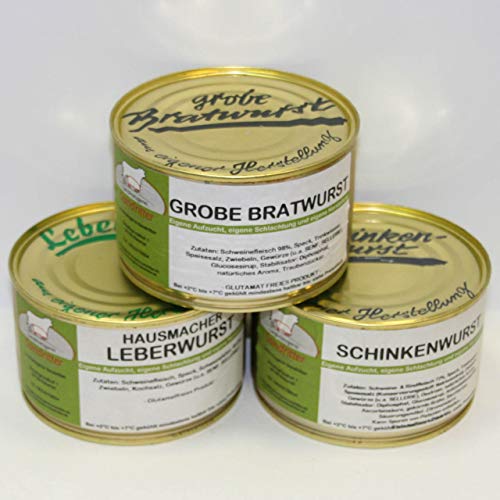 Unsere Besten 400g Probierset, Dosenwurst, Vorteilsset, Vorratsset, Landmetzgerei Sandritter Unsere Besten 400g Probierset, Dosenwurst, Vorteilsset, Vorratsset, Landmetzgerei Sandritter von Landmetzgerei Sandritter