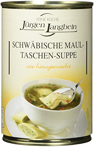 SCHWÄBISCHE MAULTASCHEN-SUPPE von Jürgen Langbein, 6x400ml von Langbein