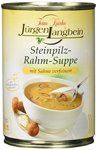 Jürgen Langbein Steinpilz-Rahm-Suppe, 6er Pack (6 x 400 ml) von LANGBEIN