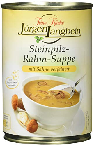 Jürgen Langbein Steinpilz-Rahm-Suppe, 6er Pack (6 x 400 ml) von Langbein