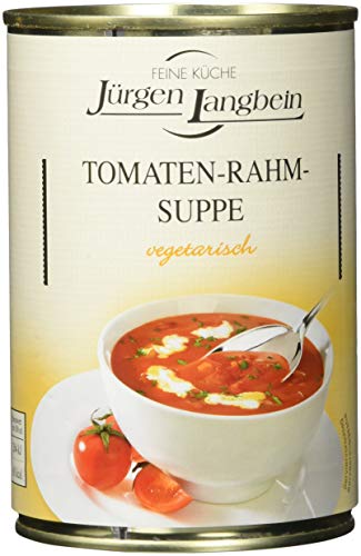 Jürgen Langbein Tomaten-Rahm-Suppe, 6er Pack (6 x 400 ml) von Langbein