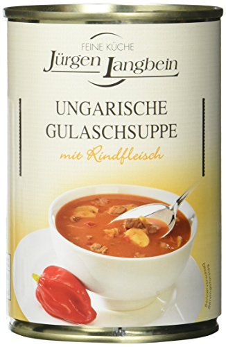 Jürgen Langbein Ungarische Gulaschsuppe, 6er Pack (6 x 400 ml) von Langbein