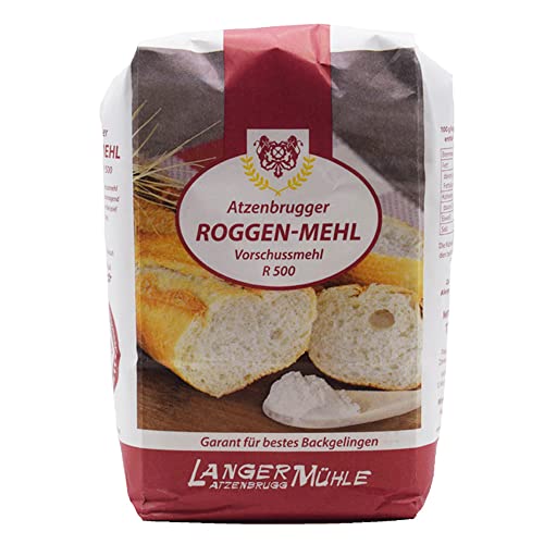 Roggen Mehl R 500 1kg Roggen Mehl R 500 1kg von Langer Mühle