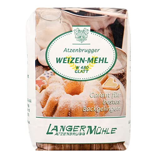 Weizen Mehl W 480 glatt 1kg Weizen Mehl W 480 glatt 1kg von Langer Mühle
