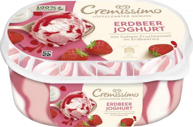 Langnese Cremissimo Erdbeer Joghurt von Langnese